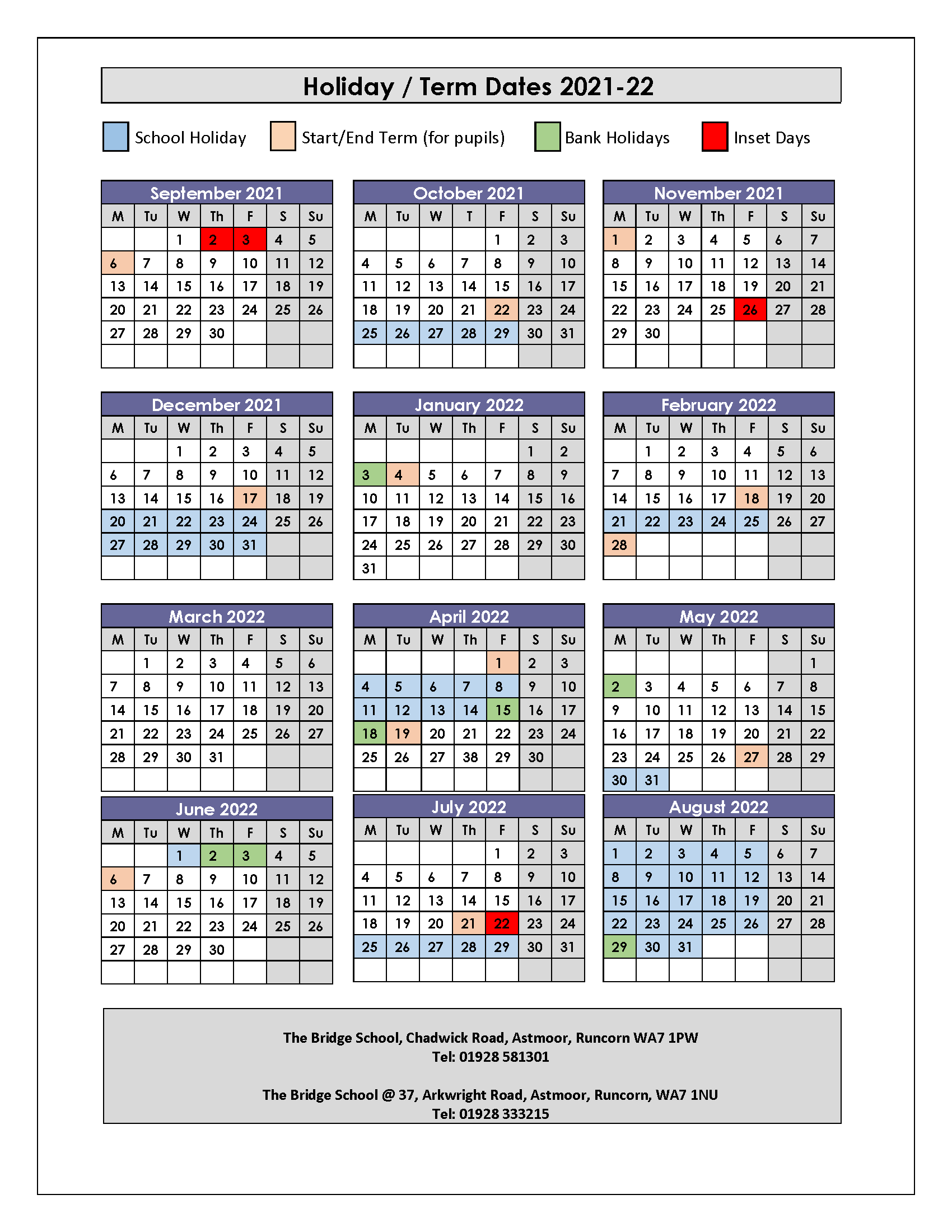 School Term Dates
