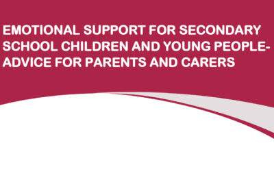 Emotional Support For Secondary School Children And Young People – Advice For Parents and Carers